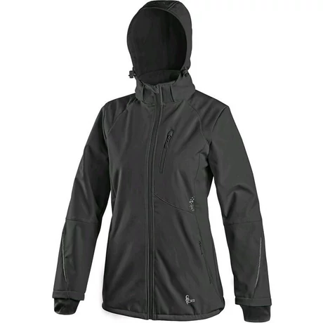 CXS Nevada női softshell kabát, fekete